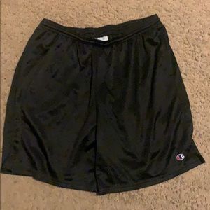 Champion black mesh athletic shorts